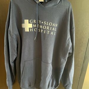 2xl navy Sloan Memorial Hospital Hoodie